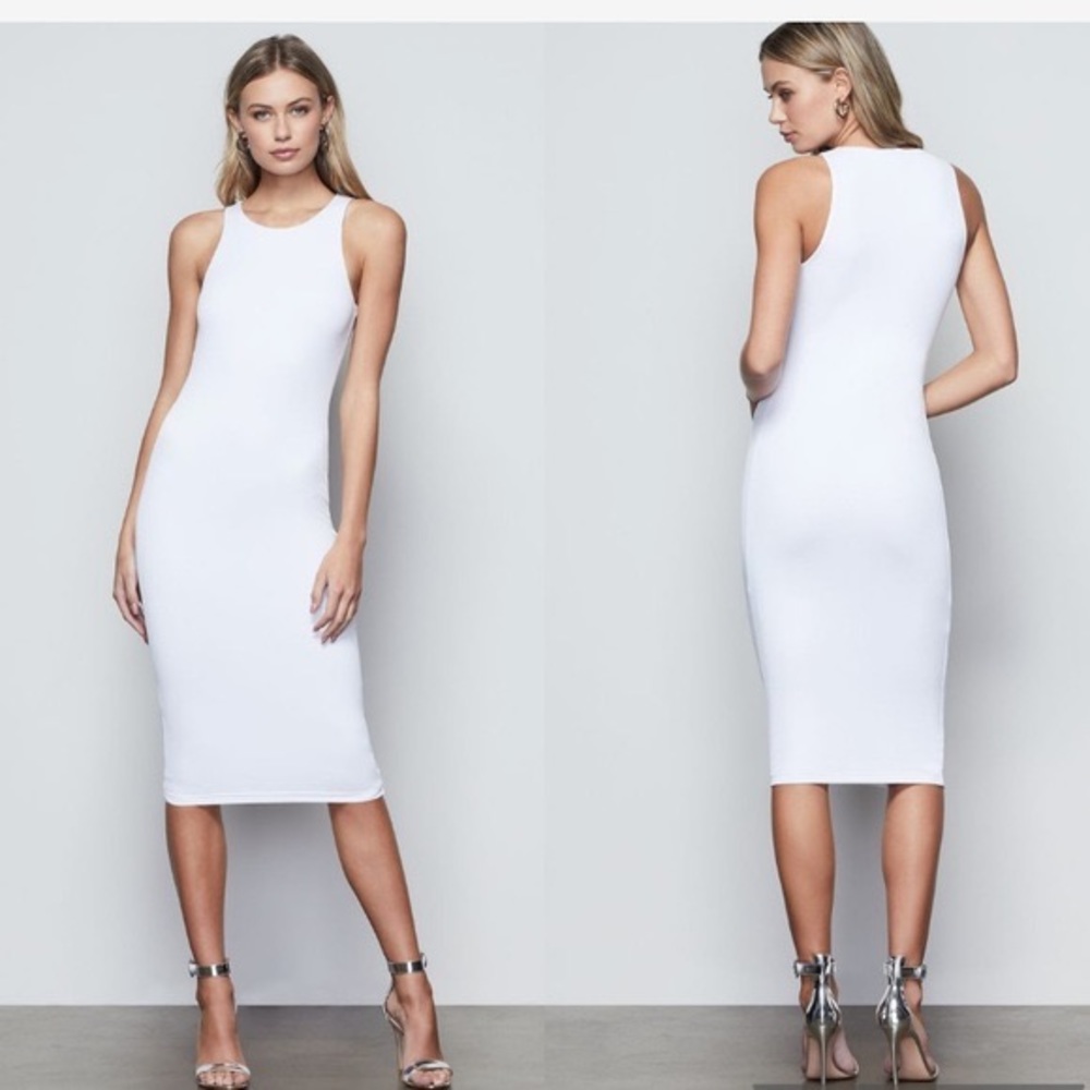 Good American The Body Sculpted Midi Dress